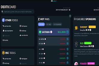 develop trending dextool bot volume bot, cmc trending bot, pinksale trending bot