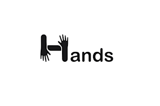 do unique minimalist hands logo without any copyright
