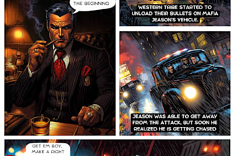 create stunning ai generated comics with midjourney , custom panels