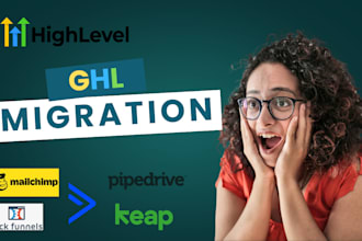 set migration to gohighlevel, email marketing, ghl course, clone lightfunnels VA
