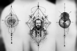 make quick geometric unique tattoo design for you