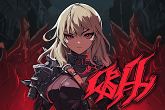 make text logo with jrpg style for game, comic, c, etc