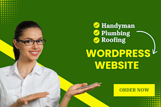 design a professional website for plumbing, roofing contractor and hvac