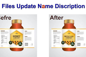 create edit update modify label or any file very fast