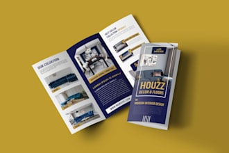 design professional bifold, trifold brochure design