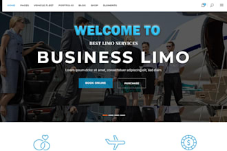 taxi booking website chauffeur, vtc, limousine, airport transfer website
