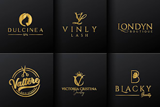 do minimalist cosmetics makeup beauty salon spa logo design