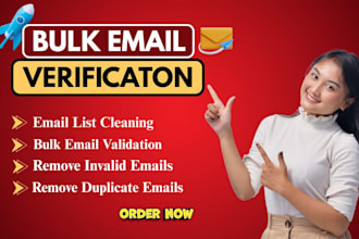 do bulk email verification or validation and email list cleaning