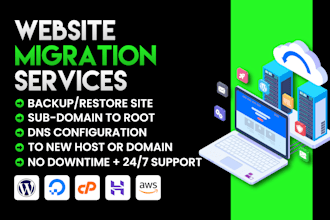transfer, move and migrate your wordpress website to new host