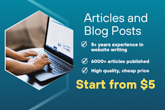 write articles and blog posts for your website to attract more visitors