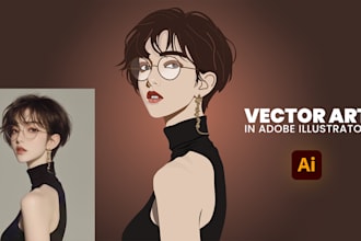 draw aesthetic illustration art, comic illustration and vector art