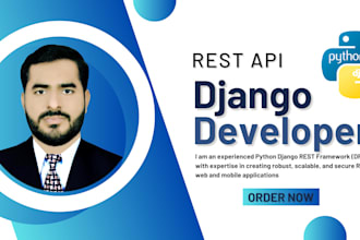 develop rest API in django rest framework
