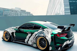 make creative car wrap design, vehicle wrap design