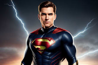 draw your amazing superhero portrait