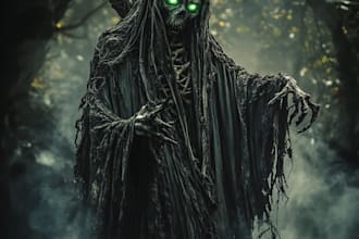 draw fantasy horror art illustration or dark creepy