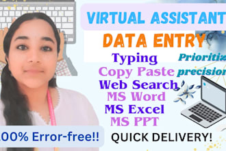 do data entry, file conversions, formatting, typing, editing