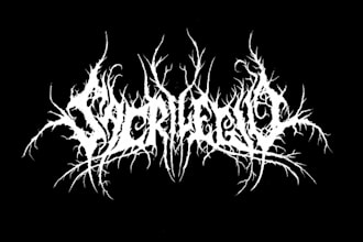 design death metal, black metal and heavy metal logo for your band