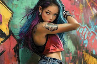 design graffiti designs, murals and wall arts