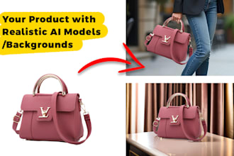 do ai generated photography for your products with model