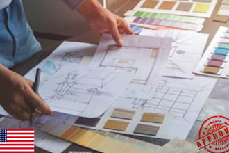 create construction plans for home renovations that meet city permit requirement