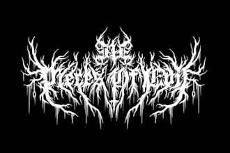 make awesome death metal, heavy metal, black metal font logo
