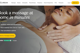 design massage website therapeutic booking massage full body massage website