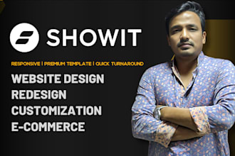 design, redesign or customize showit website