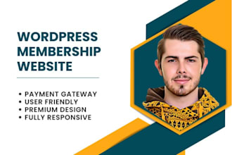 create a membership website with elementor