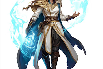fantasy an awesome dnd character art for you