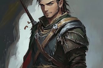 draw your dnd character art