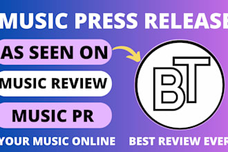 write a professional music press release post and publish
