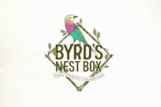 design bird byrds nest box logo