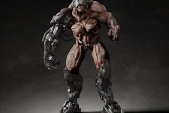 craft 3d creature character, fantasy model, nsfw, 2d to 3d,3d non human, ue5 rig