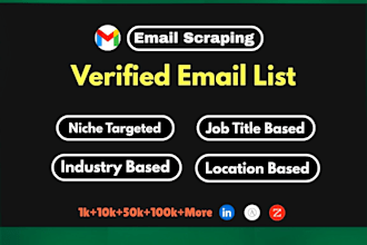 scraping email address, niche targeted email list building, b2b data extraction