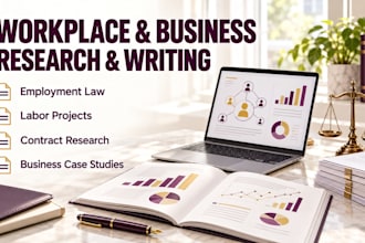 do employment law research, labor assigned, contract, business case studies