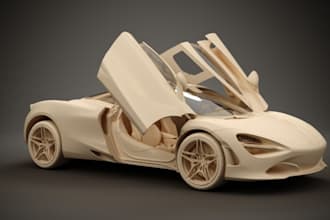 sculpt 3d luxury car, 3dautomotive,suv, racing car in 3ds max, car body kit, fbx