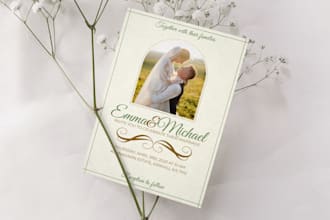 design invitation card for your birthday, wedding, etc