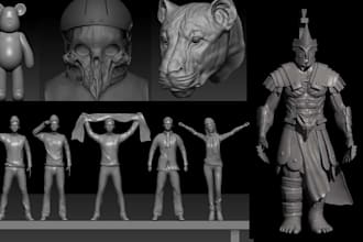 provide high quality 3d digital sculptors for 3d printing