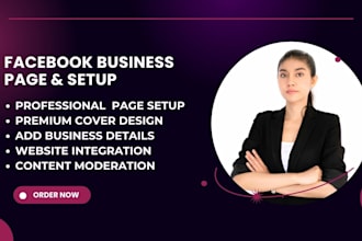 do facebook business page create and setup, fan page , social media accounts