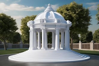 design custom monument 3d architectural monument 3d monumental model 3d printing