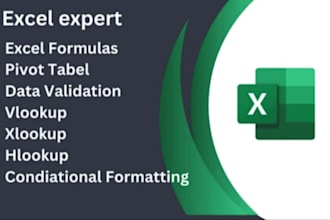 excel expert for data analysis pivot table, graph dashboard, vba, vlookup