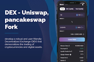 develop and fork any amm dex like pancakeswap, uniswap