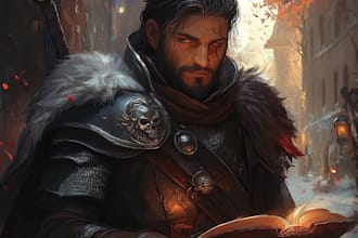 create a d and d character art and dnd art