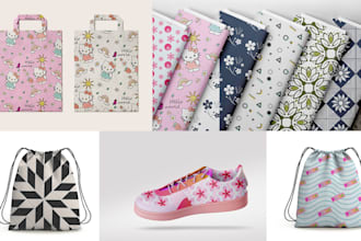 create seamless all over logo patterns for your brand