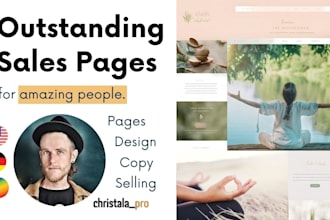 do websites and sales pages for wellness, yoga, coaches, retreats, courses