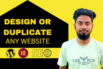 design duplicate or build a wordpress website development