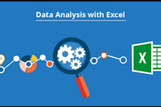 do excel dashboard development and excel data analysis
