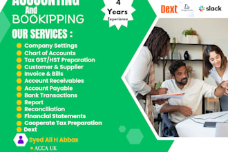 do bookkeeping catch ups, hst fillings, and income taxes