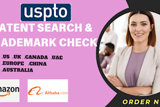 do patent search and trademark check for your product or invention