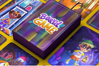 design card game, card game board, game board game design, box mockup card game